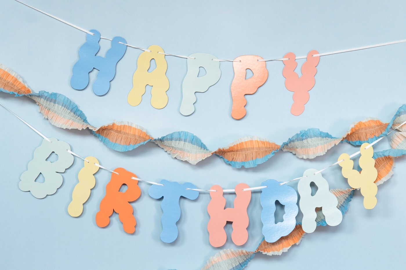 Colourful birthday gifts and gift bags.