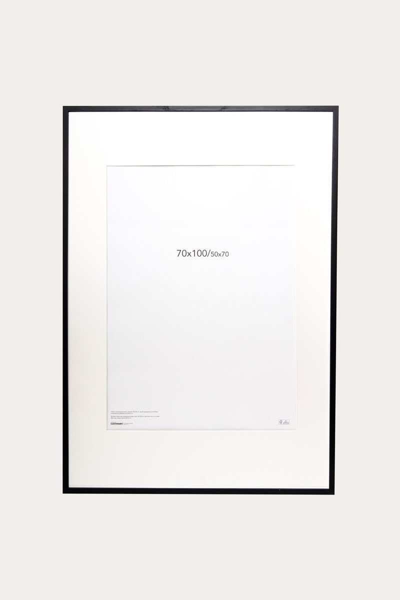 large black picture frame with mount