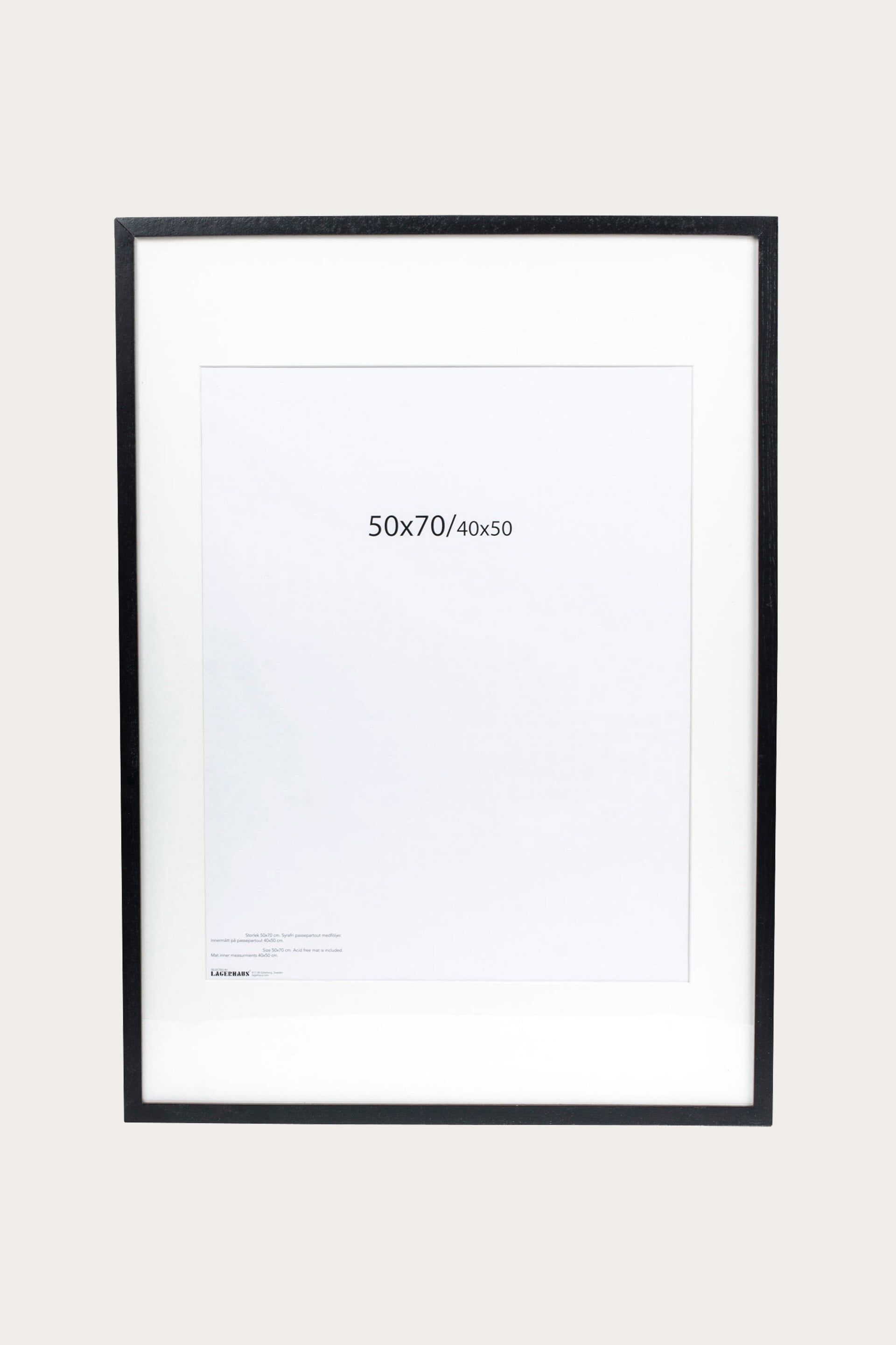 Frame Passepartout black