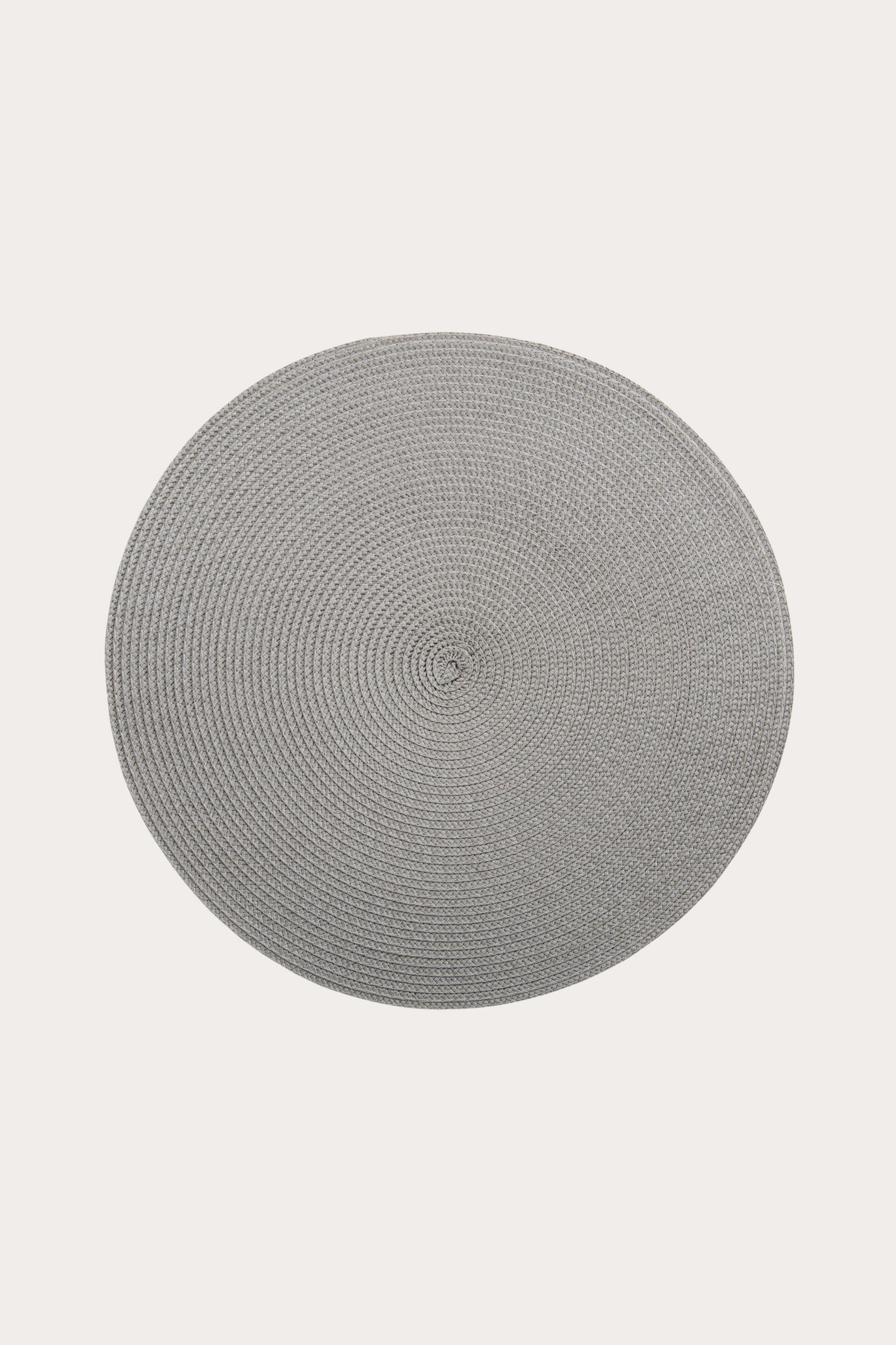 Placemat Round grey