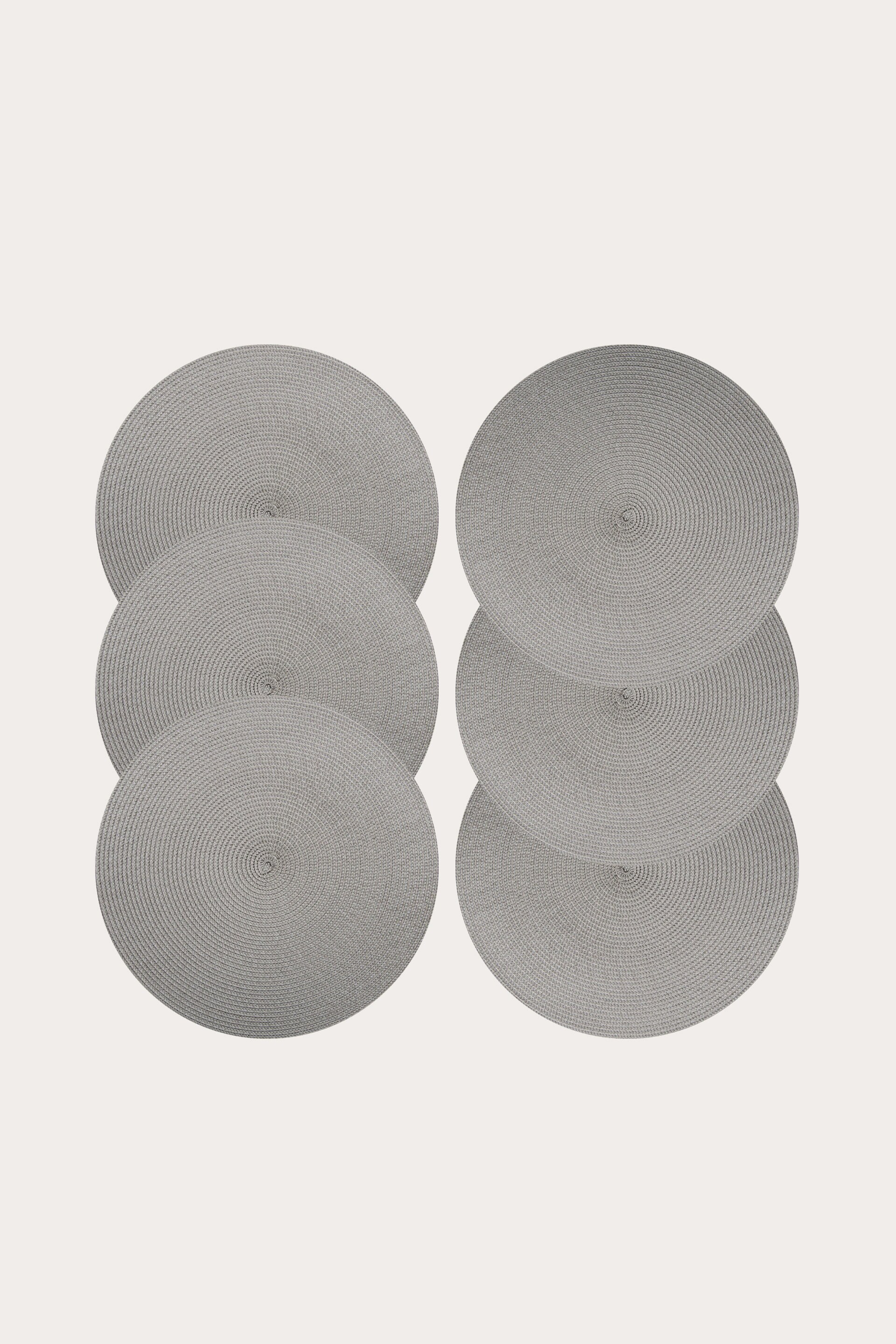 Placemat Round grey