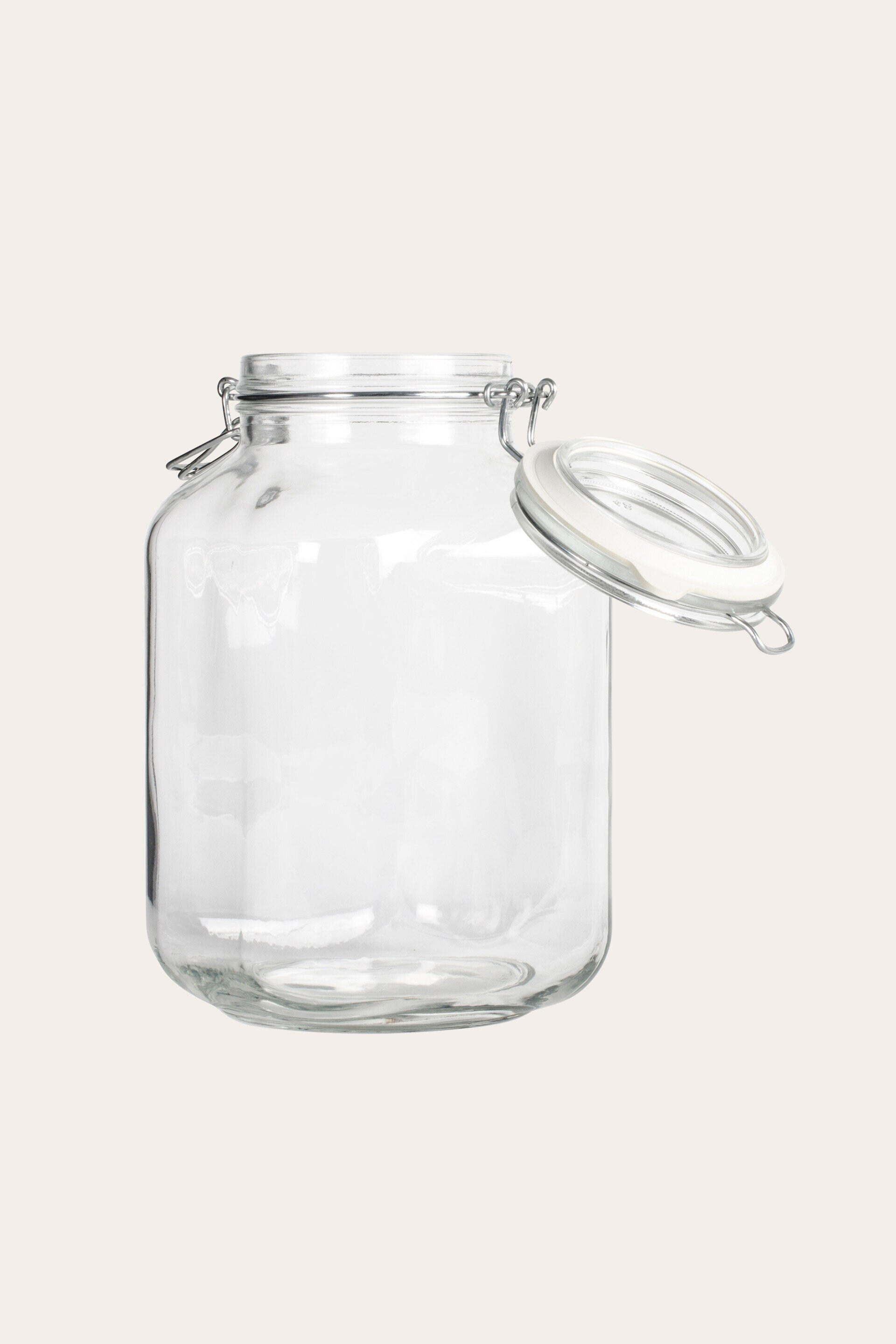 Glass jar with rubber seal lid, 3 litres Home Accessories Online