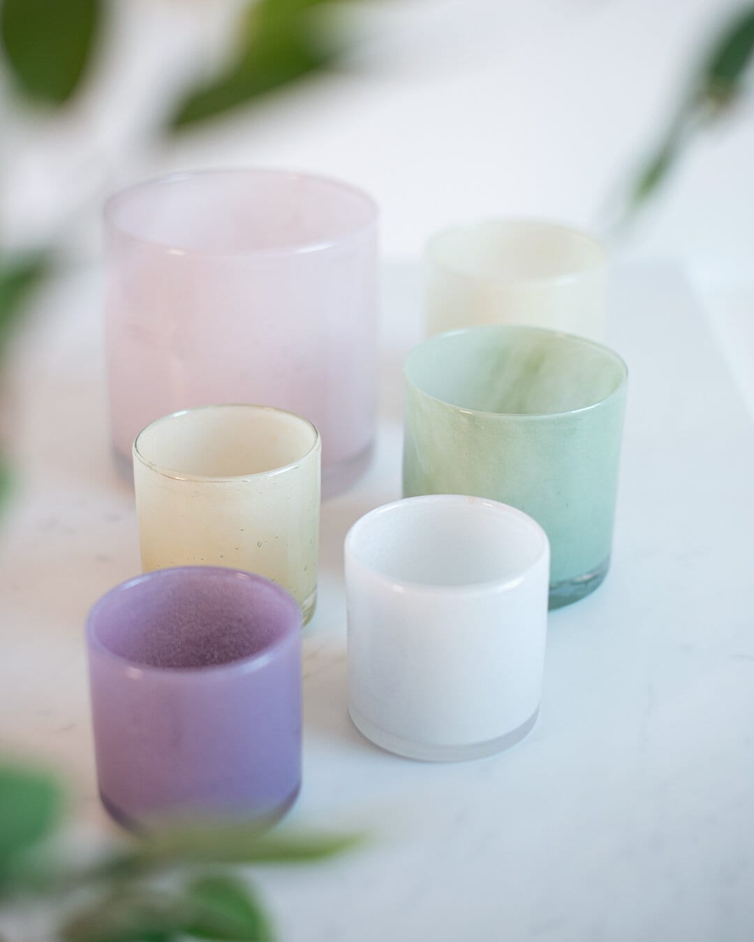 Tealight holder Milk light pink large