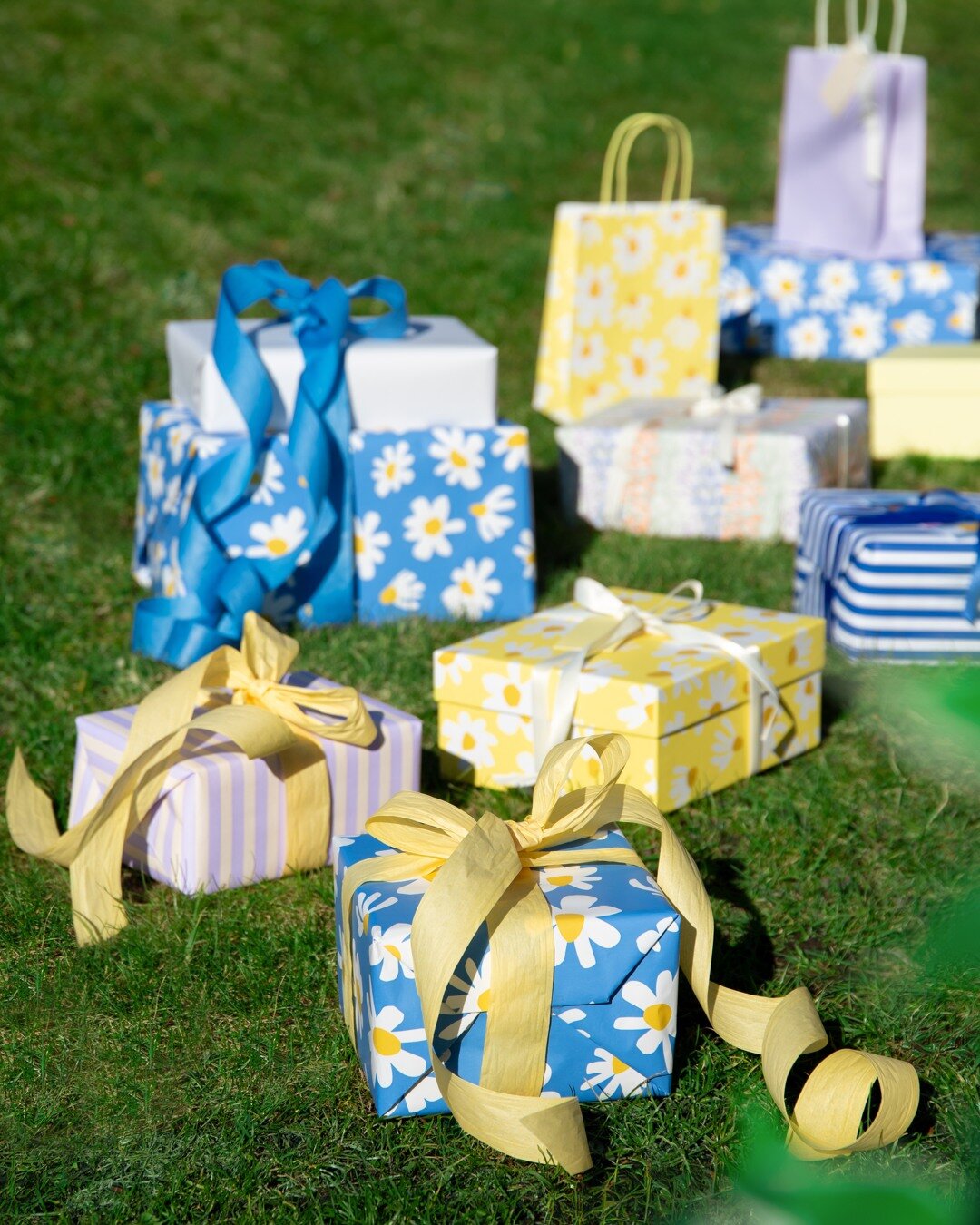 Gift ribbon Wide yellow